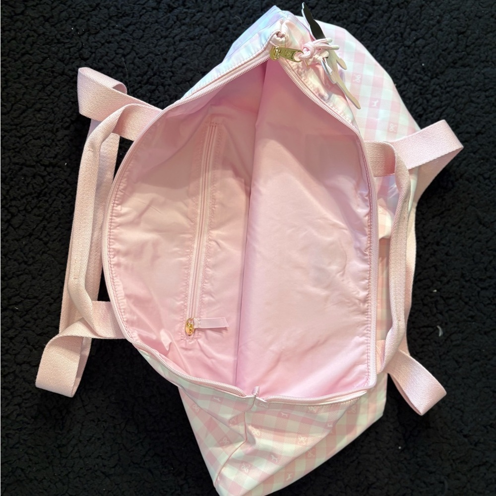 Limited edition PINK Victoria’s Secret x LoveShackFancy Pink Gingham Tote Bag - Picture 8 of 8
